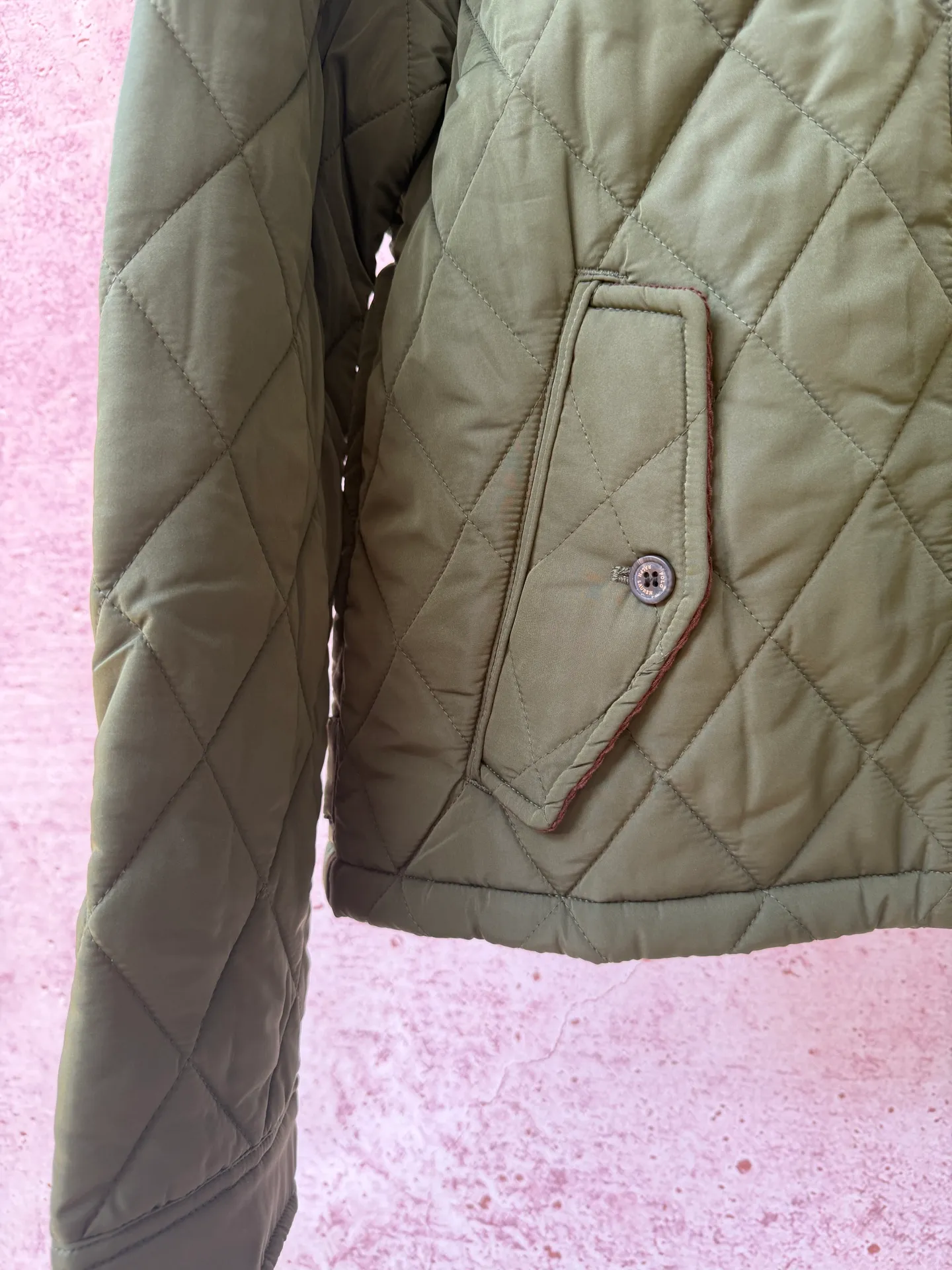 P420 Raff's new diamond-shaped plaid workwear cotton jacket, customized hardware accessories, fine workmanship inside and outside to maintain the original details, simple version, old money style, casual matching, workmanship details restored, diamond-shaped grid stitching inside and outside, fixed, first choice for autumn wear, full of details
